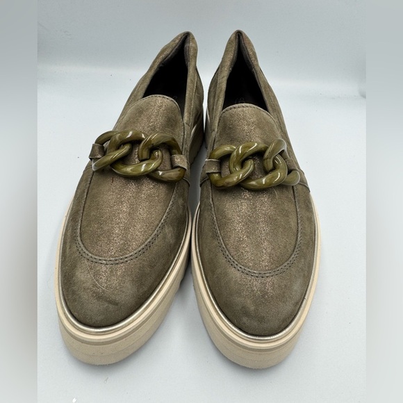 Softwaves NWT Sz 38.5 Cassie Olive Green Loafer/Sneakers - Picture 2 of 7